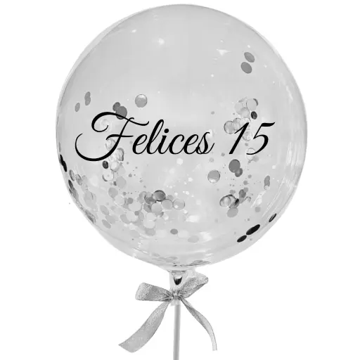 Globo felices 15 con helio